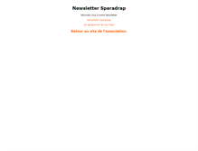 Tablet Screenshot of newsletter.sparadrap.org